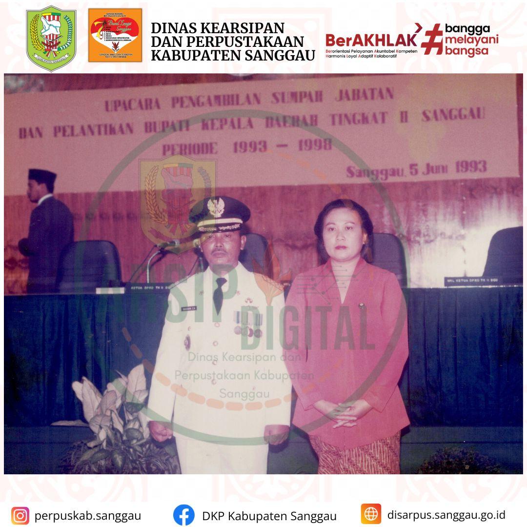 Potret Bupati Kepala Daerah Tingkat II Kol. Inf. H. Baisuni Z.A di Tahun 1993